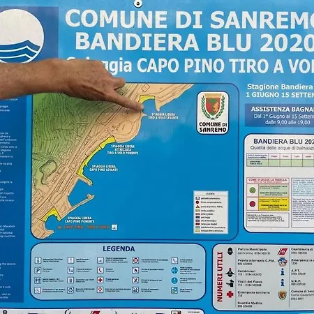 Amazing Sea Overview With Swimmingpool Lägenhet Sanremo